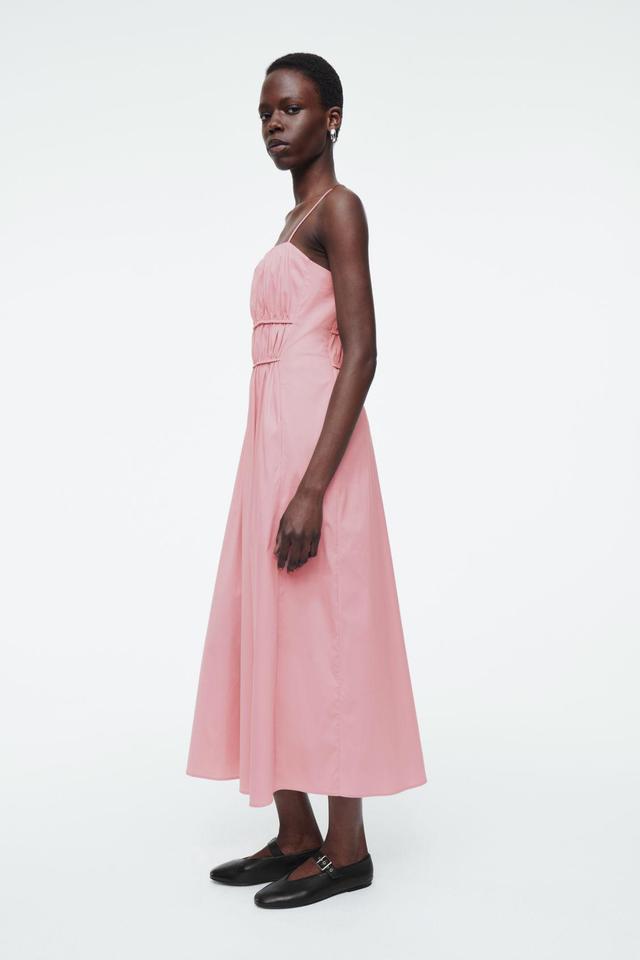 GATHERED-WAIST MIDI DRESS Product Image