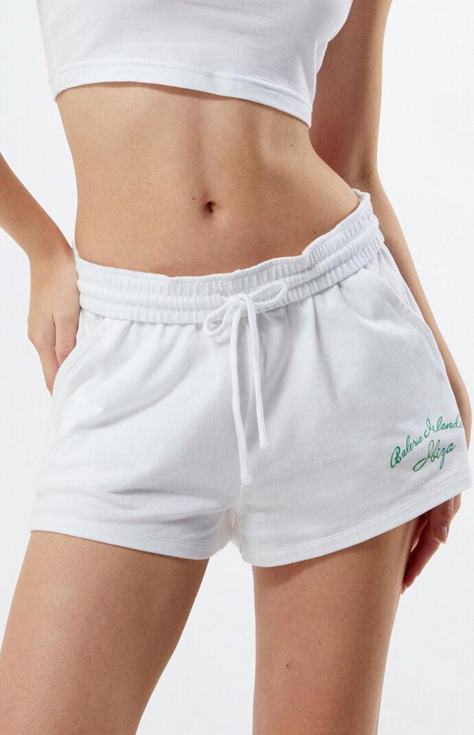 Women's Ibiza Island Fold-Over Mini Sweat Shorts Product Image