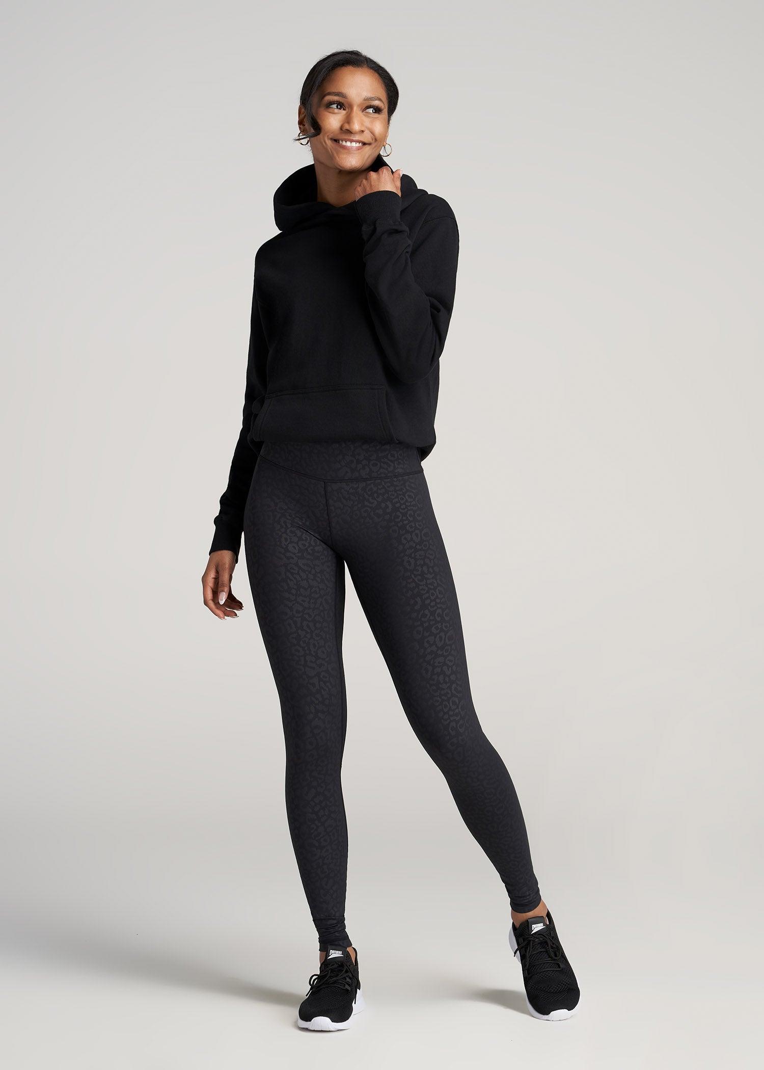 AT Balance High-Rise Leggings for Tall Women in Black Cheetah Print Product Image