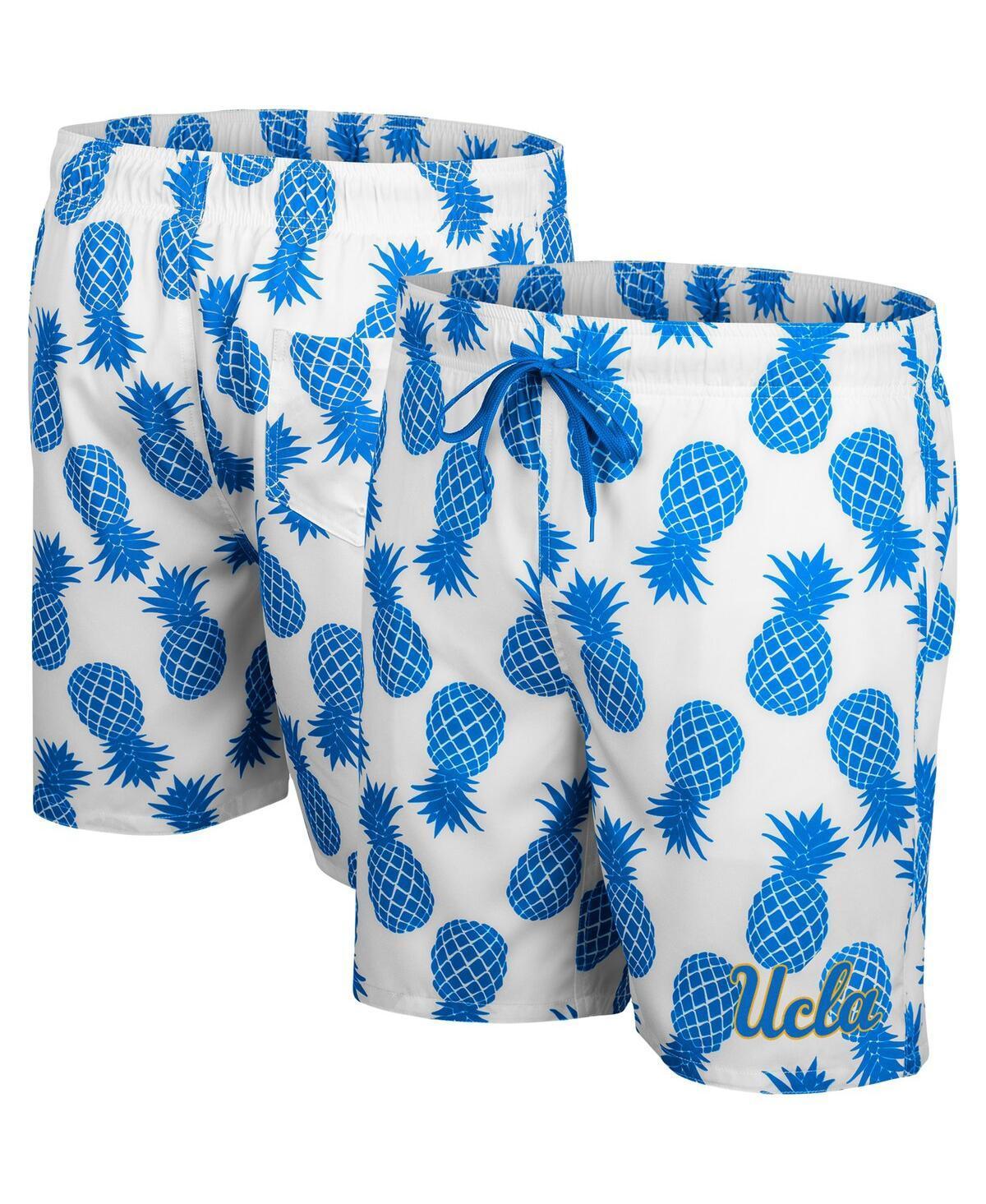 Mens Colosseum White/Blue UCLA Bruins Pineapple Swim Shorts UCL White Product Image