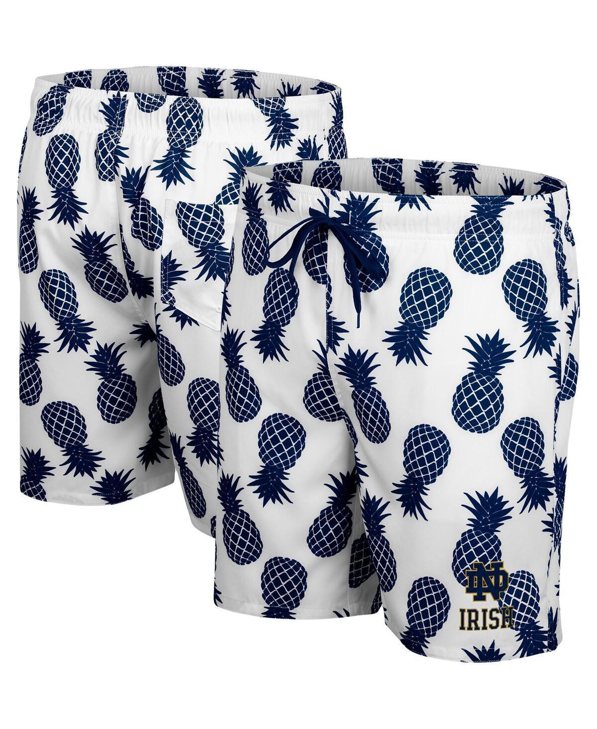 Mens Colosseum /Navy Notre Dame Fighting Irish Pineapple Swim Shorts Product Image