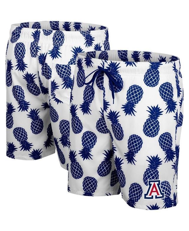 Mens Colosseum /Navy Arizona Wildcats Pineapple Swim Shorts Product Image