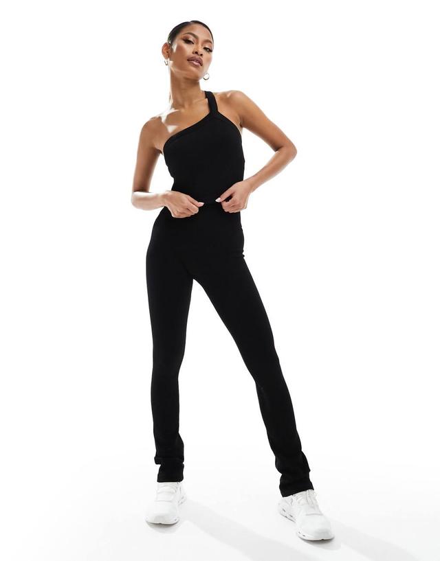 ASOS 4505 Studio seamless slim kick flare legging in black Product Image