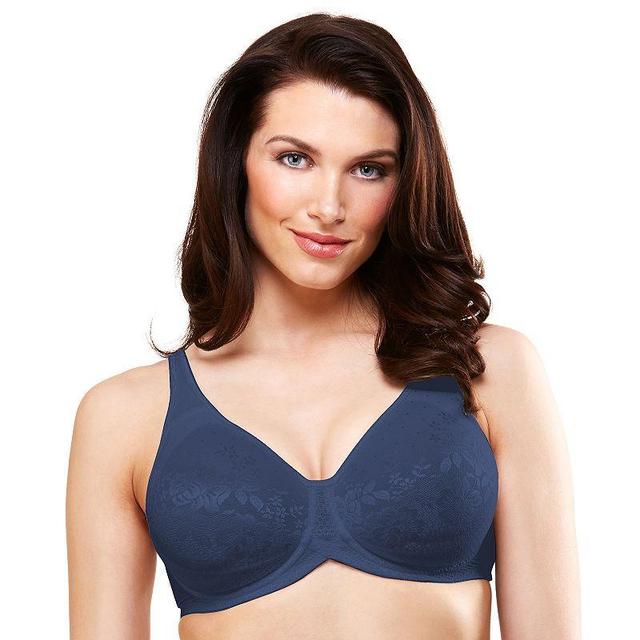 Lunaire Bra: Victoria Lace Full-Figure Full-Coverage Bra 29211, Womens Blue Product Image