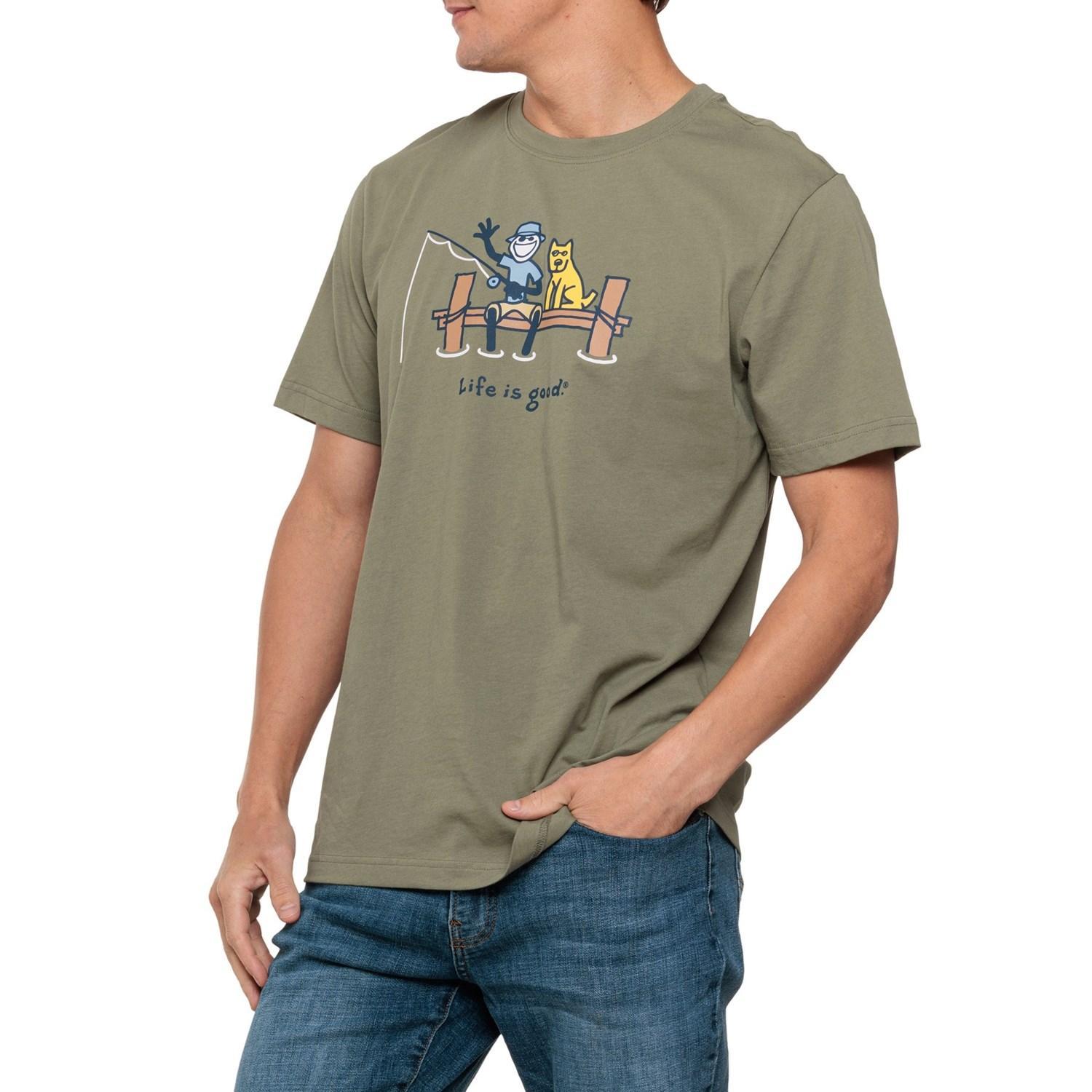 Life is Good® Jake And Rocket Fishing Classic T-Shirt - Short Sleeve Product Image