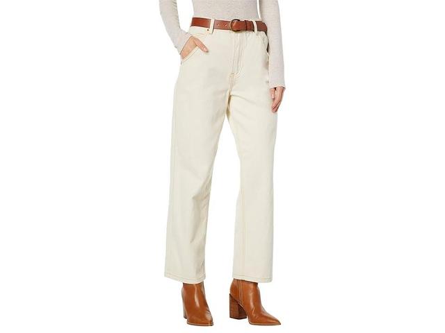 Blank NYC Straight Leg Pants w/ Metallic Thread in Warm Whispers (Ivory) Women's Casual Pants Product Image