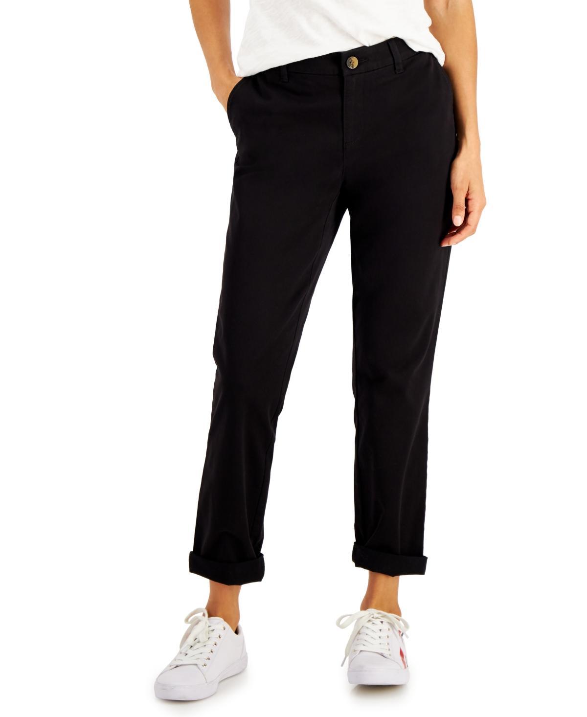 Tommy Hilfiger Womens Th Flex Hampton Cuffed Chino Straight-Leg Pants, Created for Macys product image