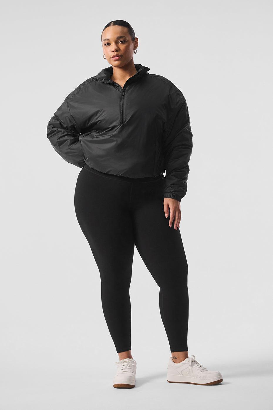 Latitude Light Weight 1/2 Zip Pullover Jacket - Black Female Product Image