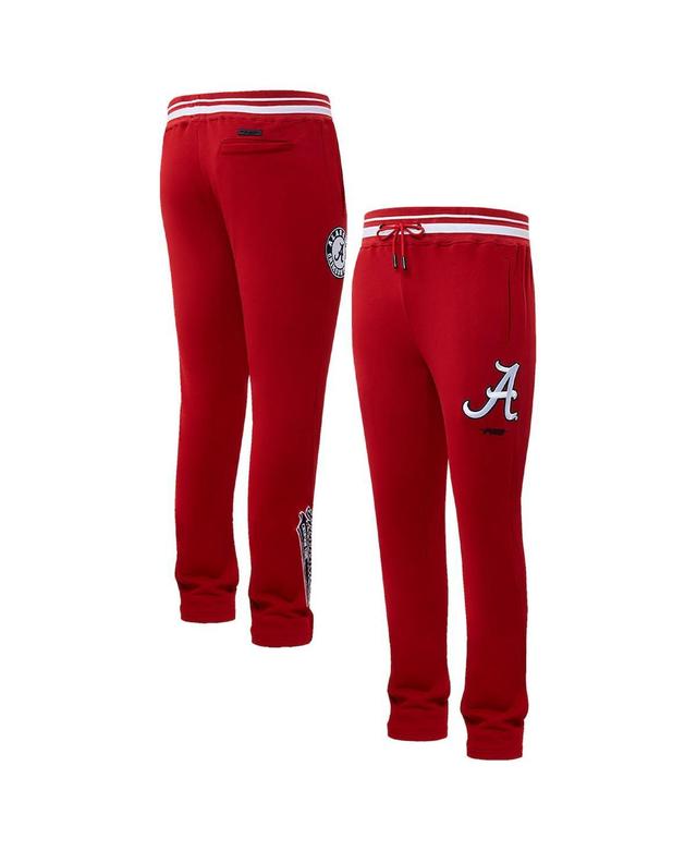 Pro Standard Mens Crimson Alabama Crimson Tide Script Tail Fleece Sweatpants Product Image