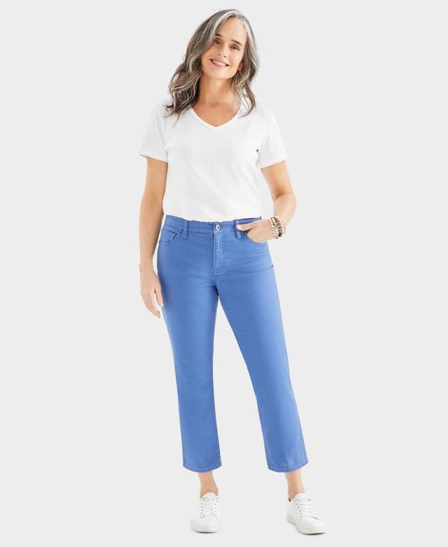 Women's Mid-Rise Curvy Capri Jeans, Created for Macy's Product Image