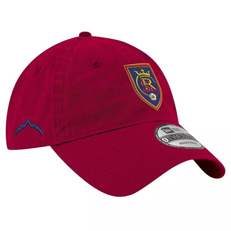 Mens New Era Red Real Salt Lake 2024 Jersey Hook 9TWENTY Adjustable Hat Product Image