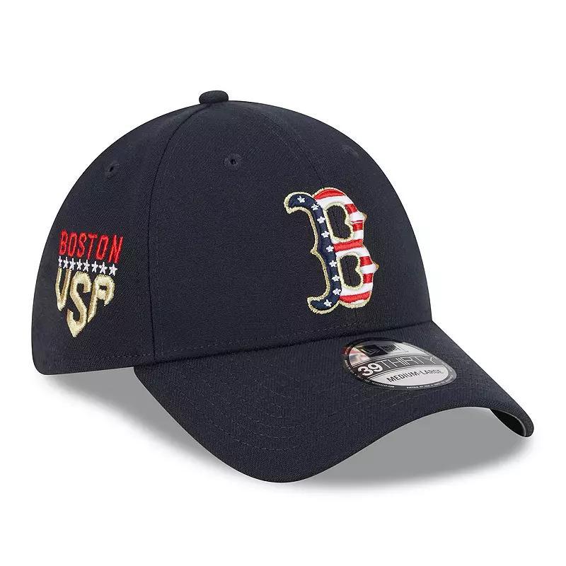 Mens New Era Boston Red Sox 2023 Fourth of July 39THIRTY Flex Fit Hat Blue Product Image