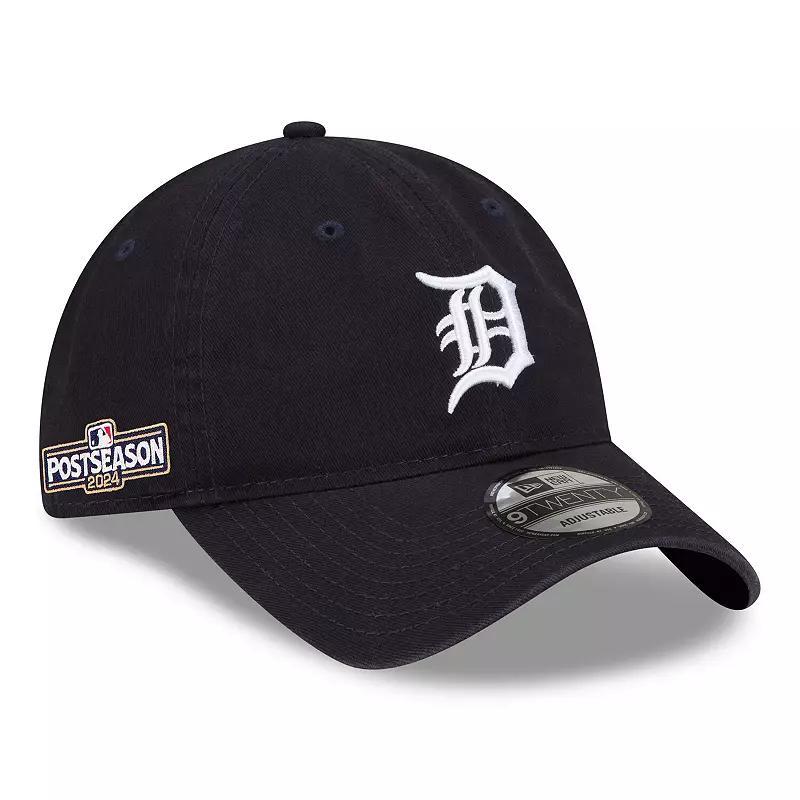 Mens New Era Detroit Tigers 2024 MLB Postseason Side Patch 9TWENTY Adjustable Hat, Blue Product Image