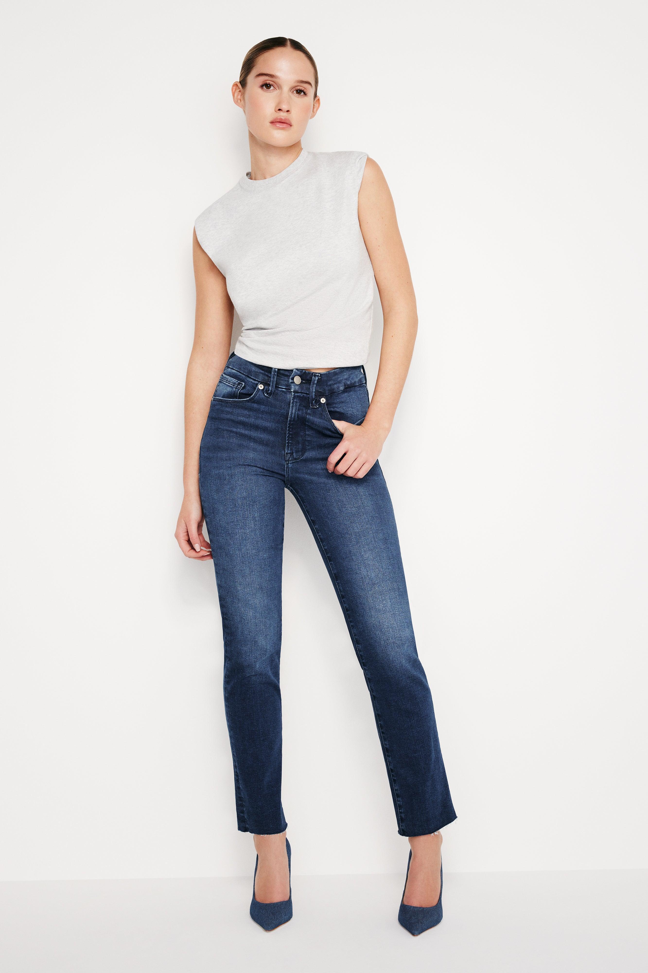 ALWAYS FITS GOOD CLASSIC SLIM STRAIGHT JEANS | INDIGO446 Product Image