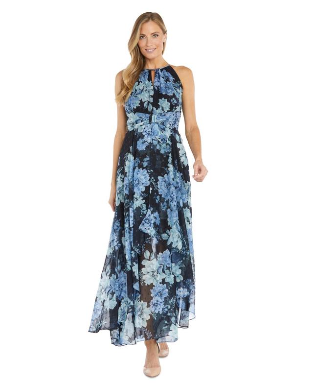 Women's Floral-Print Keyhole Maxi Dress Product Image