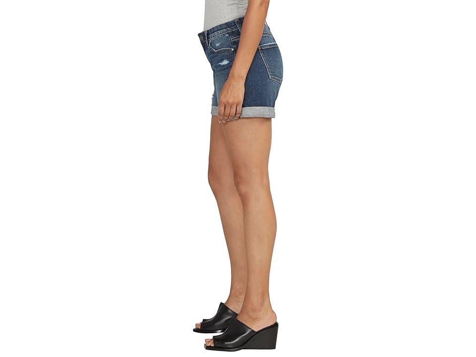 Jag Jeans Alex Mid Rise Boyfriend Denim Shorts Product Image