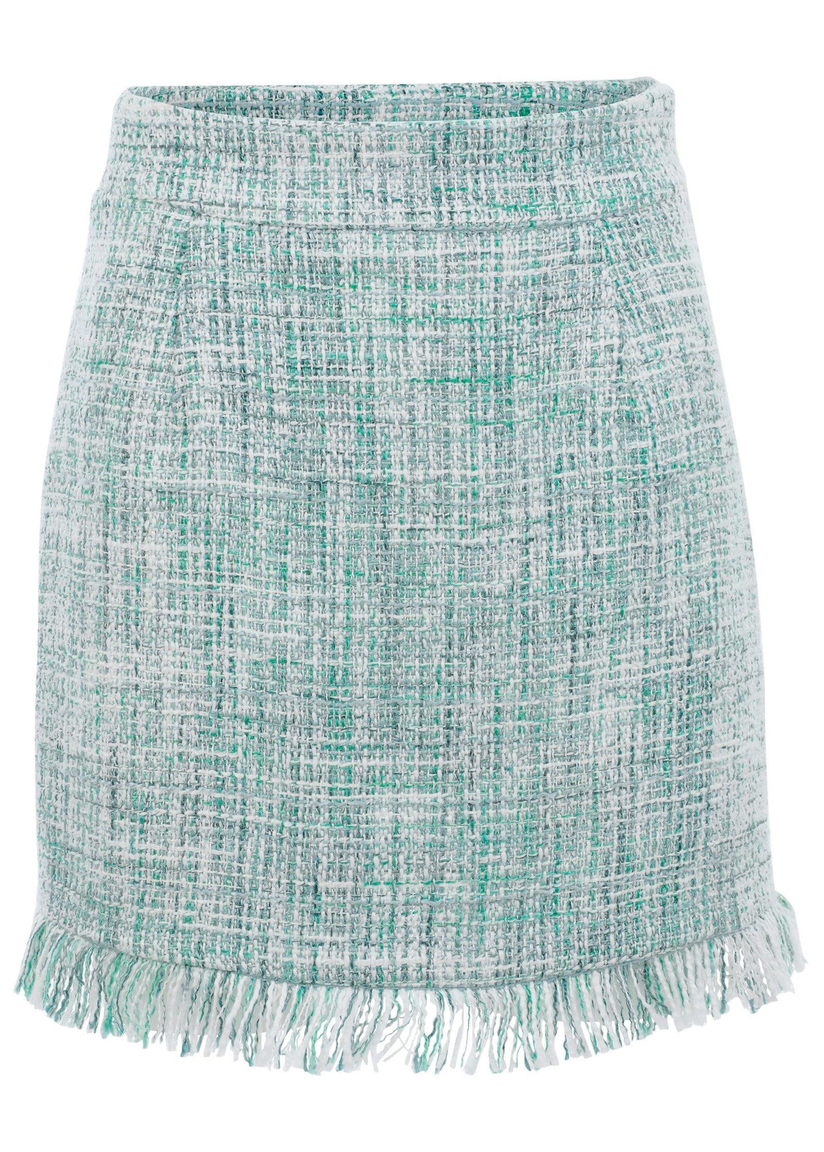 Terrace Tweed Mini Skirt - Blue Multi Product Image