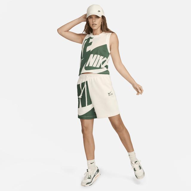 Nike Womens Air Mid-Rise 6 French Terry Shorts Product Image