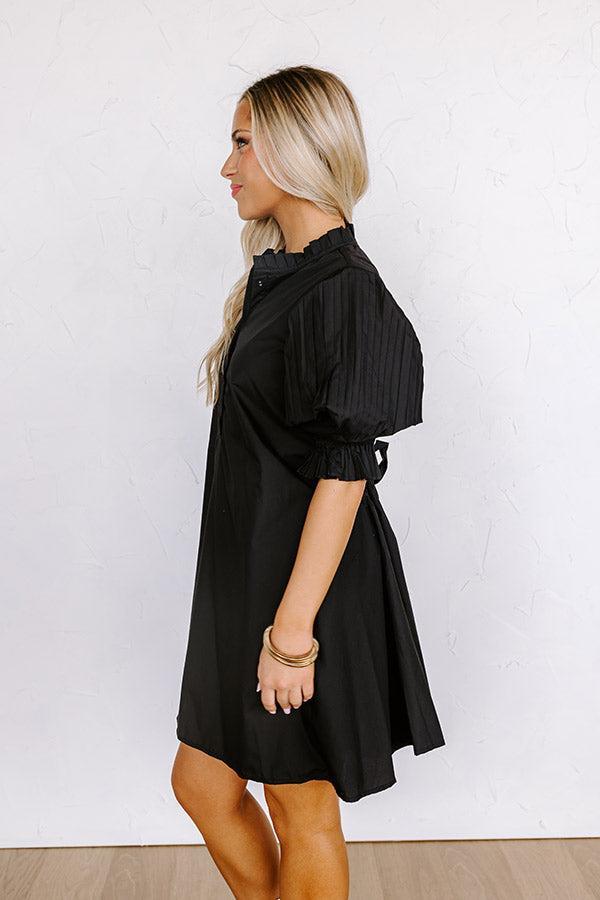 Talk Of The Town Mini Dress in Black Product Image