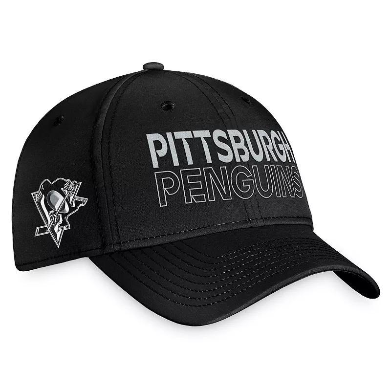 Mens Fanatics Branded Pittsburgh Penguins Authentic Pro Road Flex Hat Product Image