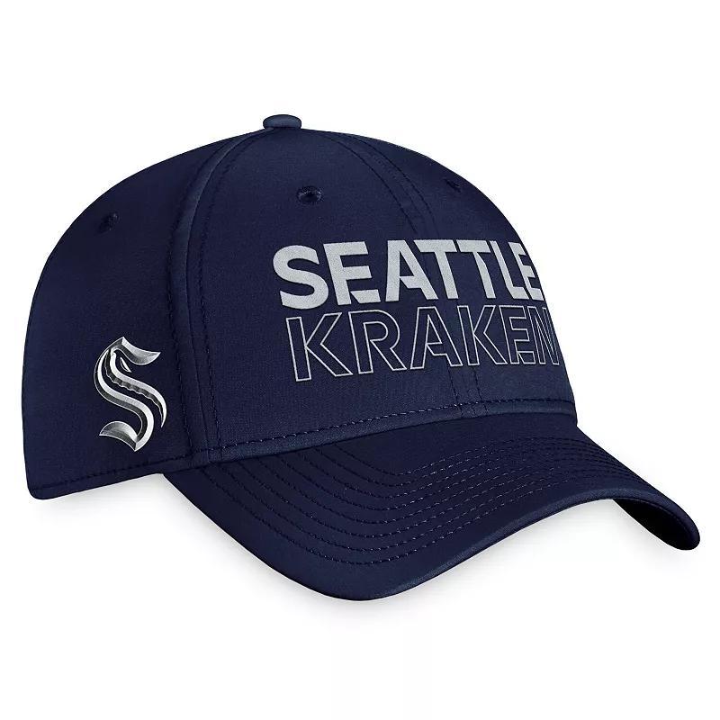 Mens Fanatics Branded Deep Sea Blue Seattle Kraken Authentic Pro Road Flex Hat Krk Blue Product Image