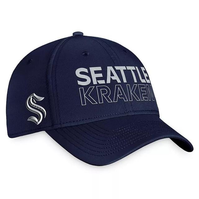 Mens Fanatics Branded Deep Sea Blue Seattle Kraken Authentic Pro Road Flex Hat Product Image