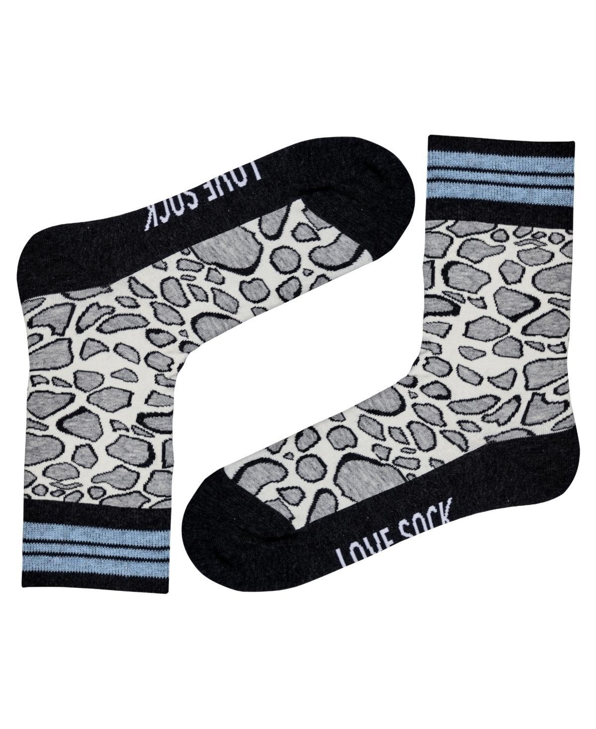 Leopard Cotton Womens Quarter Socks Product Image