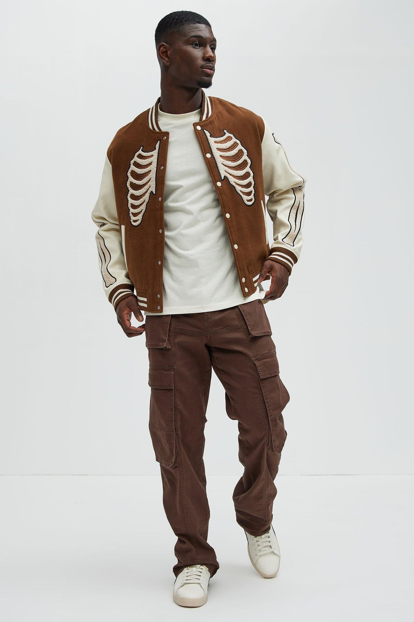 Psyche Straight Cargo Jeans - Brown Product Image