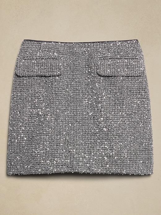 Metallic Tweed Mini Skirt Product Image