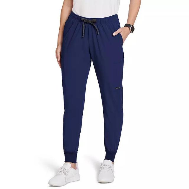 Womens Jockey Cargo Scrub Jogger Pants Silver Product Image