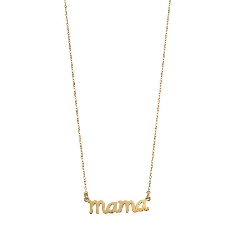 Kristen Kesho 18k Gold Over Silver Mama Necklace, Womens Gold Tone Product Image