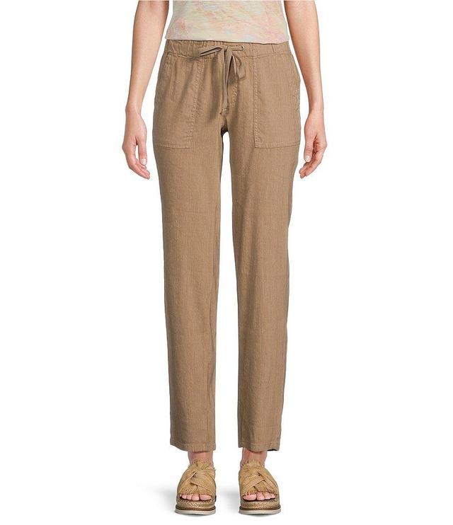 KUT from the Kloth Linen Blend High Rise Straight Leg Pants Product Image