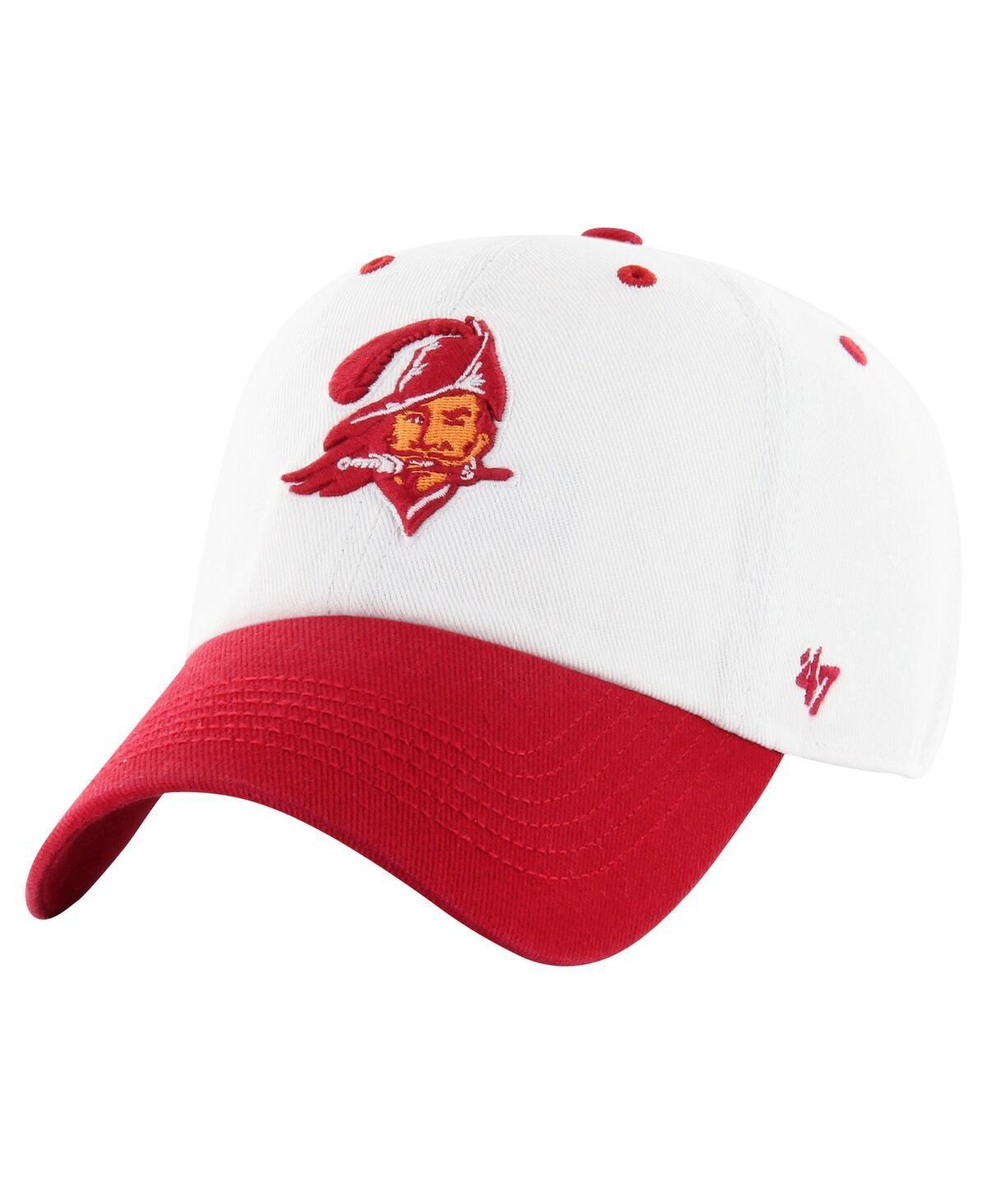 Mens 47 /Red Tampa Bay Buccaneers Double Header Diamond Legacy Clean Up Adjustable Hat Product Image