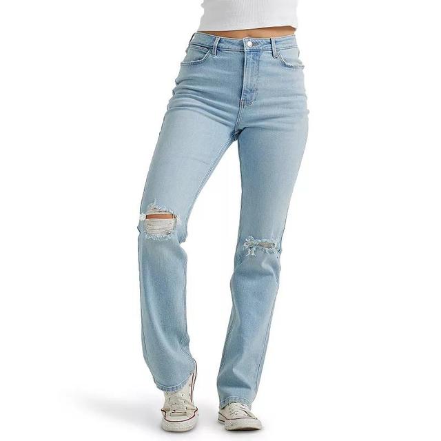 Womens Wrangler High Rise Straight-Leg Jeans Product Image