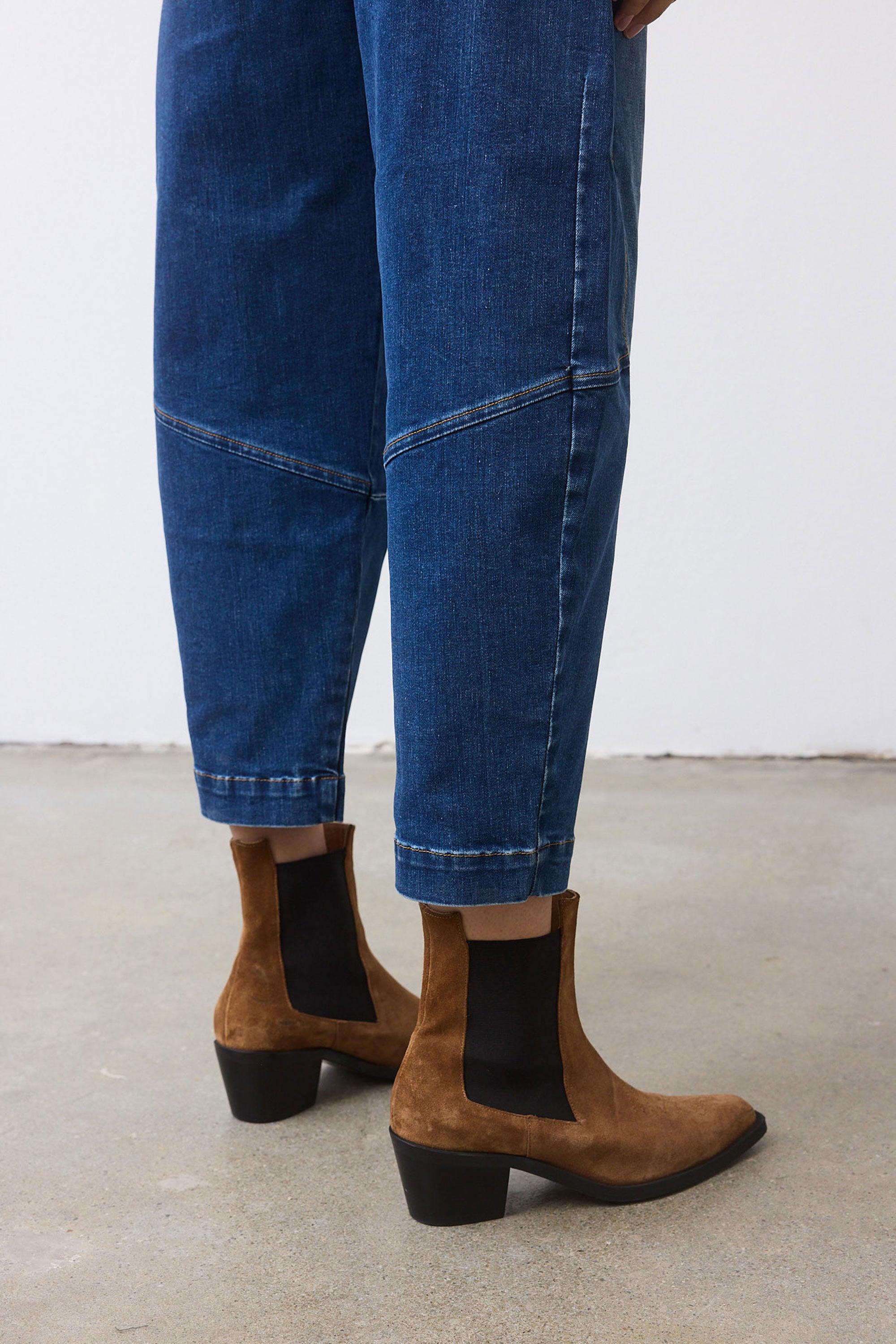 The Petite Denim Wide-ish Pants Product Image