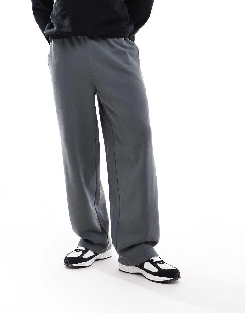 ASOS DESIGN super baggy sweatpants in brown Product Image