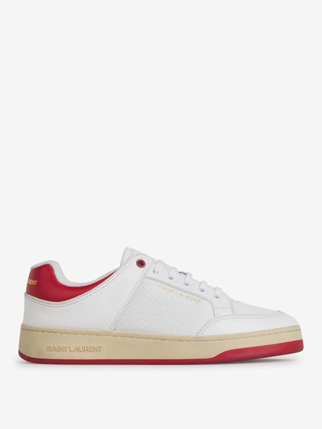 Leather Sneakers In White Product Image