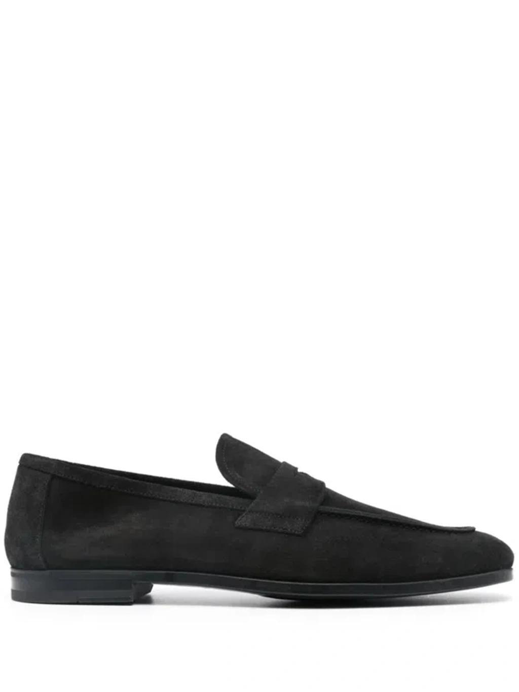 Moccasins In Black Product Image