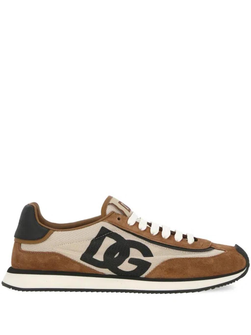 Dg Cushion Low-top Sneakers In Beige/nero Product Image