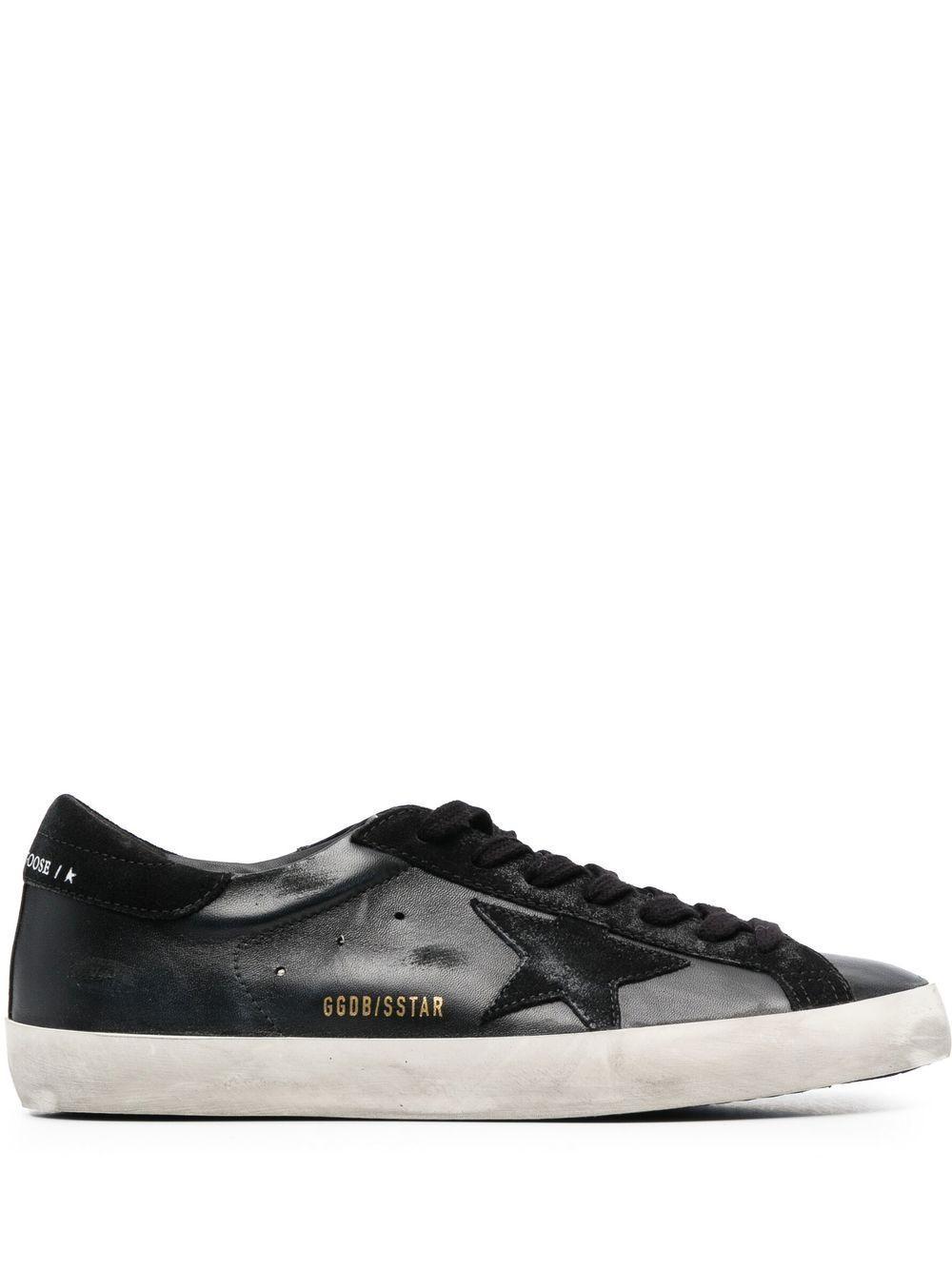 GOLDEN GOOSE Super-star Low-top Sneakers In Black Product Image