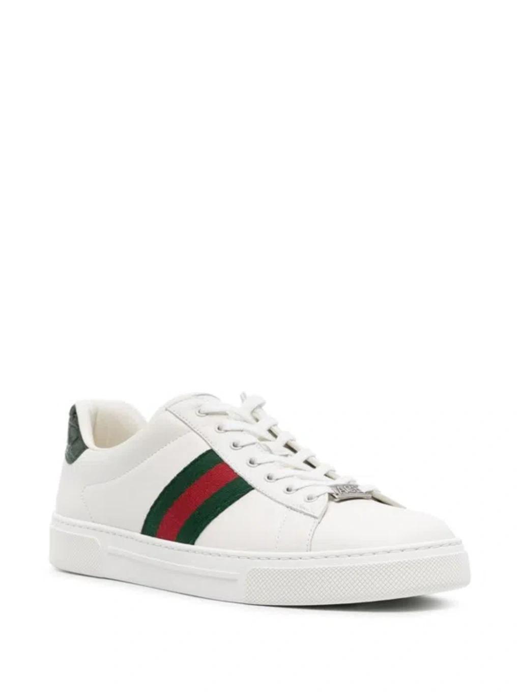 Ace Leather Sneakers In White Product Image