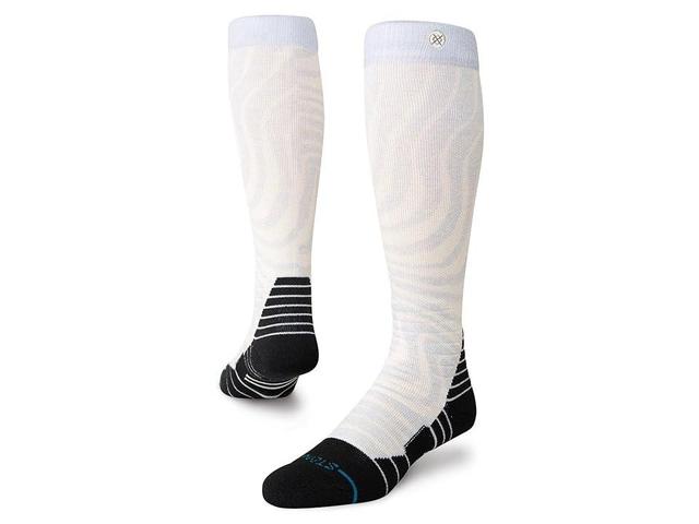 Stance Directions Mid Poly Snow (Grey) Women's Crew Cut Socks Shoes Product Image