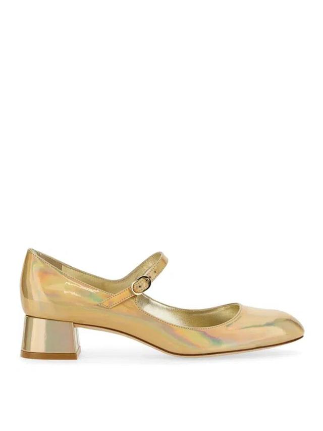 Sandalias - Mary Jane In Gold Product Image