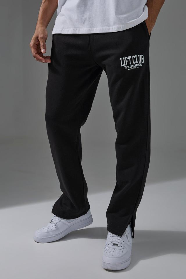 Man Active Lift Club Regular Fit Sweatpants | boohooMAN USA Product Image