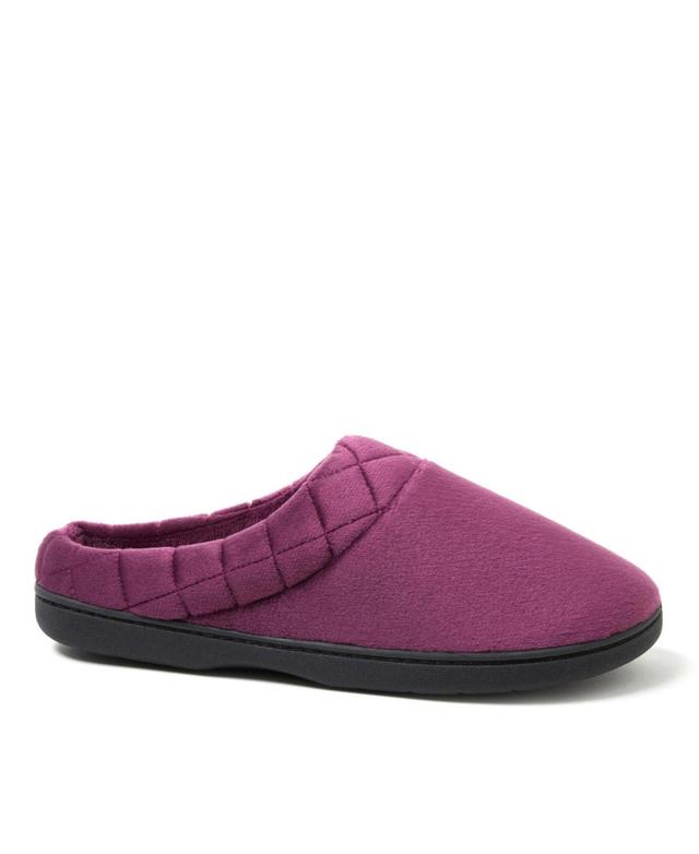 Dearfoams Womens Darcy Velour Clog With Quilted Cuff Slippers Product Image