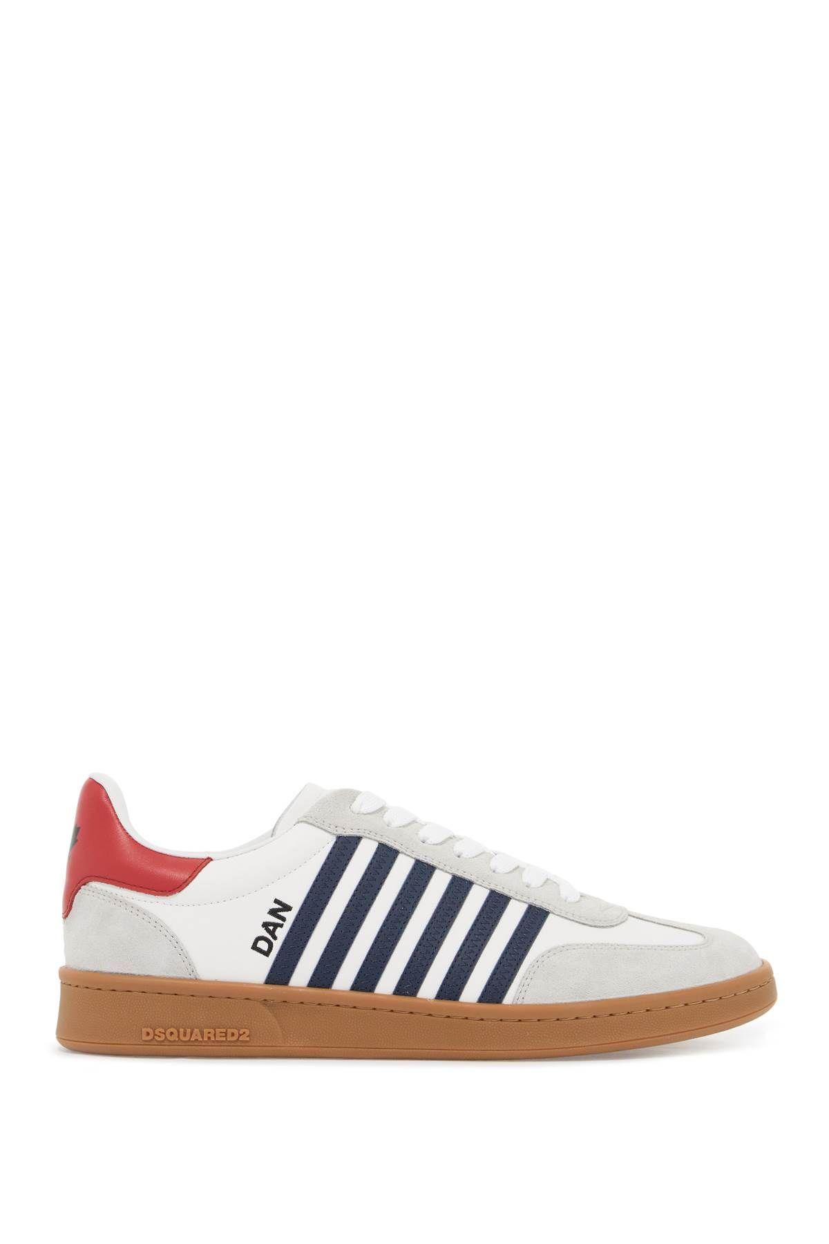 DSQUARED2 Suede Sneakers In Bianco Product Image