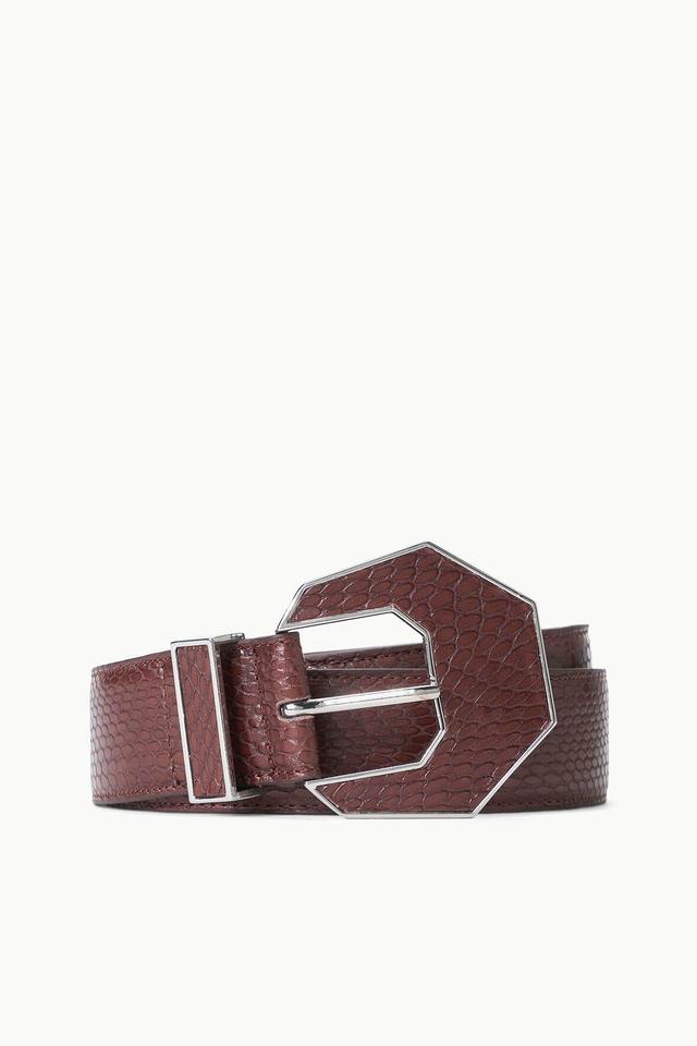 INLAY BUCKLE BELT | MAHOGANY Product Image