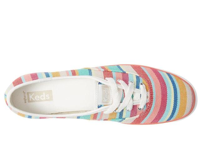 Keds Champion (Pink/Multi Stripe) Women's Lace up casual Shoes Product Image