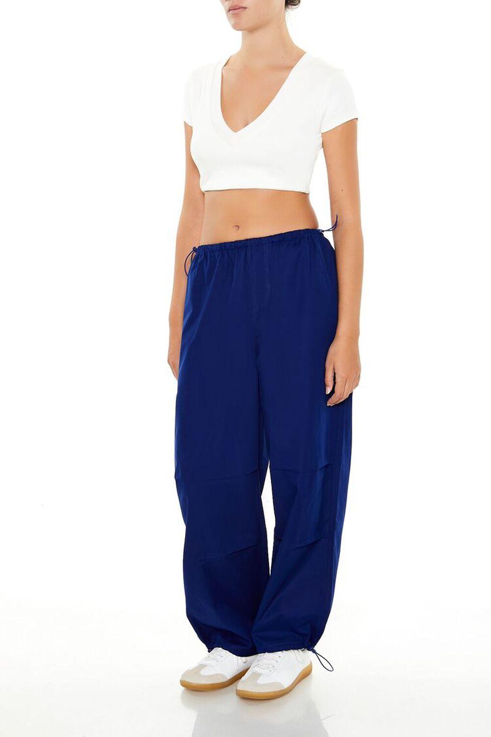 Toggle Drawstring Parachute Pants | Forever 21 Product Image