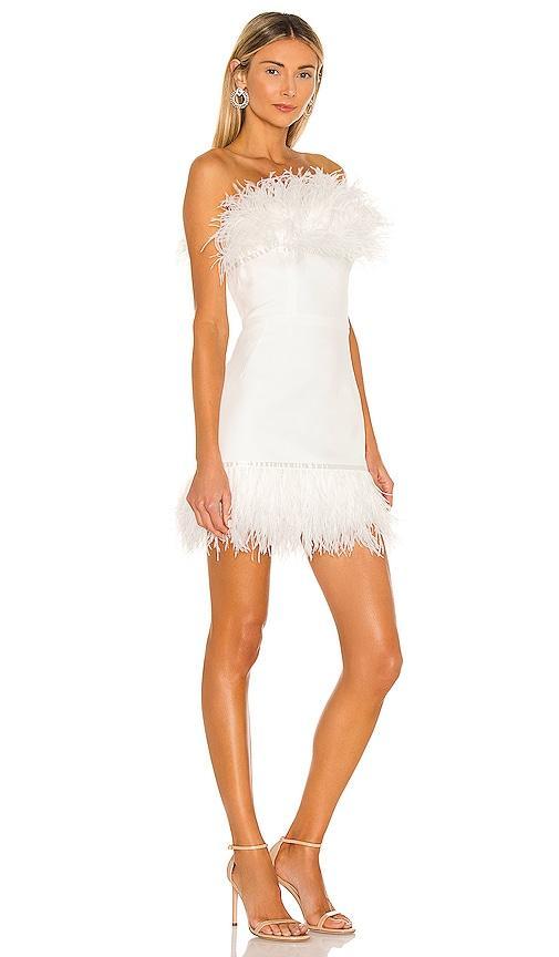 Bronx and Banco Lola Blanc Mini Feather Dress Product Image